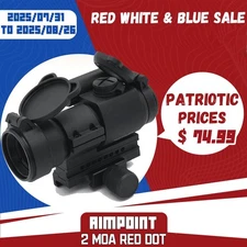 2 MOA Patrol Rifle Optic PRO Red Dot Reflex Sight with QRP2 Mount Shockproof US