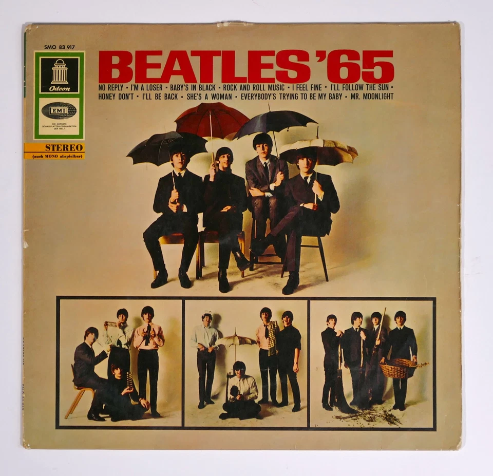 LP The Beatles - Beatles ´65 - white gold Odeon SMO 83 917 - 1965 - rare german - Bild 2 von 4