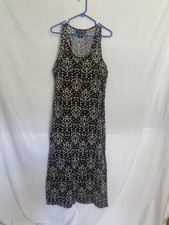 Blue Star Clothing Company Black Printed Sleeveless Maxi Dress Size Xl