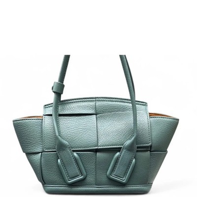 Bottega Veneta Mini Arco Green Calfskin Maxi Intrecciato (ws062526b2r)