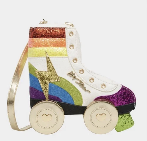 Betsey Johnson Kitsch Roller Skate Derby Betsey Crossbody Bag NEW Without Tags