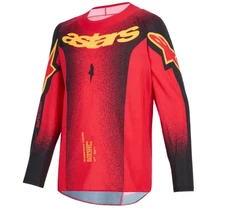 2026 Alpinestars Youth Supertech Scenz Jersey - Red/Black/Yellow - Youth Large
