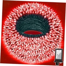 470FT 1500LED Christmas Lights, 12 Modes Outdoor String 1500 LED 470FT Red