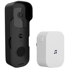 Smart WiFi Video Doorbell Camera 1080P 2-Way Motion Black