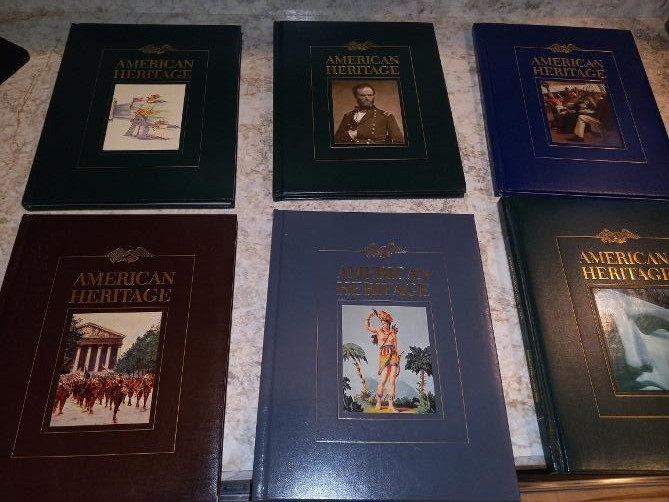 Lot of 25 Vintage  "American Heritage Books" From the 80s