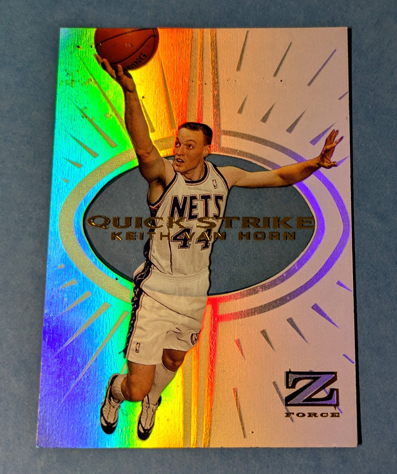 1997-98 SkyBox Z-Force #10 QS Keith Van Horn - Force - Quick Strike NJ Nets