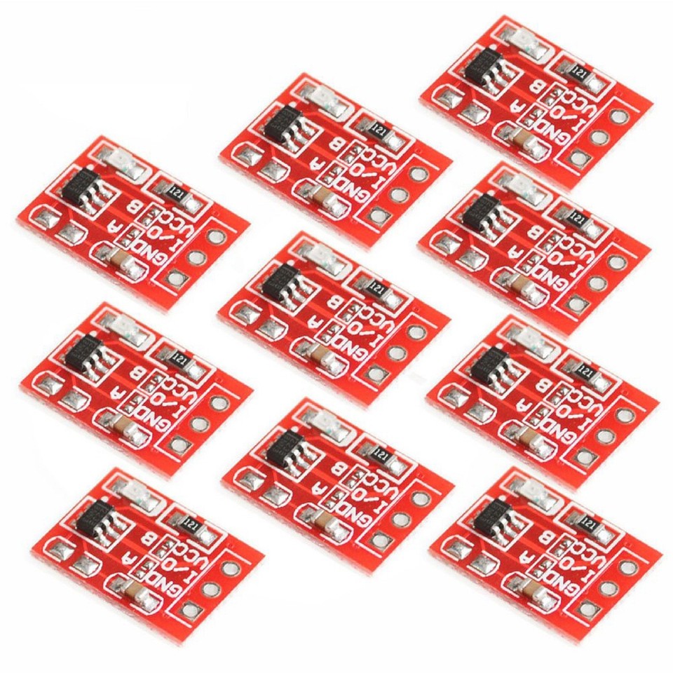 10Pcs TTP223 Touch Key Module Button Capacitive Switch Self-Locking/No ...