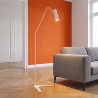 Spot Stehleuchte Bodenlampe In Weiß Mit Schalter GU10 Beweglich Wohnzimmer Lampe