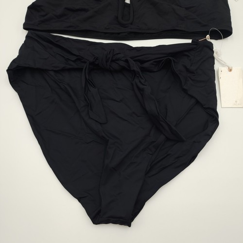 Good American U Ring Vegas Top Tie Taille Schwimmen Set in Schwarz Größe 3X - Bild 2 von 12