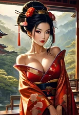 "Geisha 3" Fine Art Print 13x19 Limited to 20 Hand-Numbered Copies