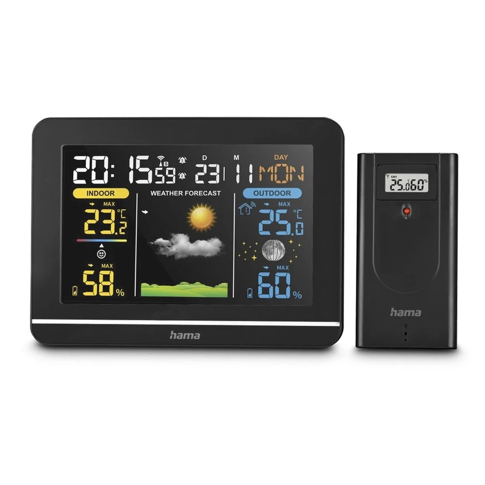 HAMA Wetterstation "Usedom" Schwarz (00222242) #1906858