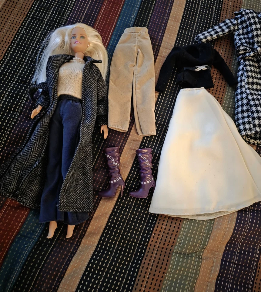 Barbie Doll And Lot Of Handmade Clothes And Unique Boots - Image 2 of 4