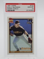 WALLY BACKMAN 1991 TOPPS DESERT SHIELD #722 PSA 10 Q7113