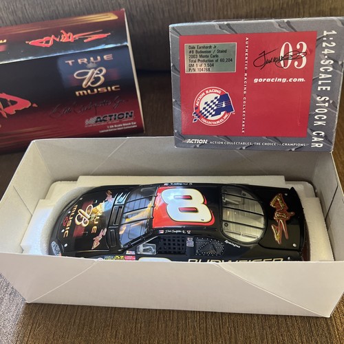 Lot of 2 Dale Earnhardt Jr. #8 Bud/Staind 2003 Monte Carlo 1:24 and 1:64 - Picture 5 of 5