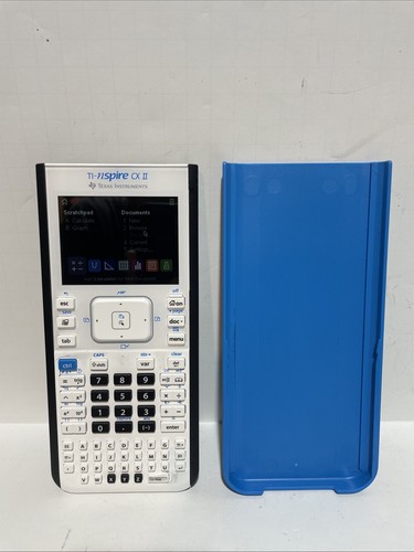 Texas Instruments TI-Nspire CX II Graphing Calculator - White With Cover -