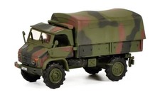 Schuco 452683100 - 1:87 Unimog S404 BW Pritsche/Plane - Neu
