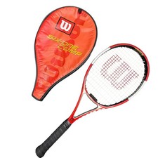 Wilson 6-1 Six-One Comp Tennis Racket with Cover Titanium Head 98 sq inch Grip 3