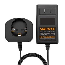 Shentec 18V Lithium Battery Charger p117 p118 p118b Compatible with Ryobi 18V