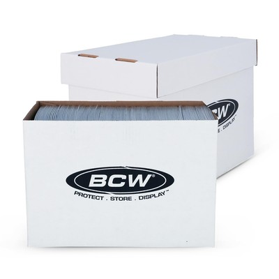 Magazine/Document Storage Box 5-Pack | Durable Cardboard Filing Box