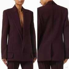 Women's Suit Jacket Peak Lapel Fashion Modern Regular Fit Wedding Party