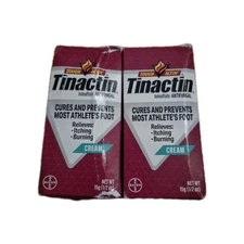 2 X Tinactin Antifungal Foot Cream, 15G Tube Exp: 10/2026 Damaged Boxes