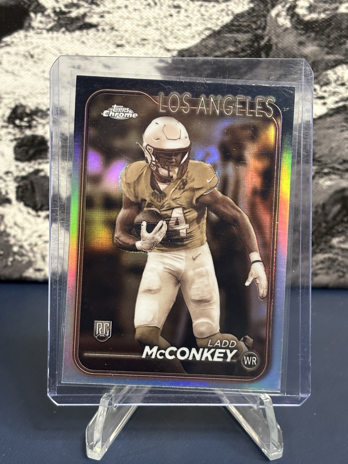 2024 Topps Chrome - Rookies Ladd McConkey #212 Sepia Refractor (RC)