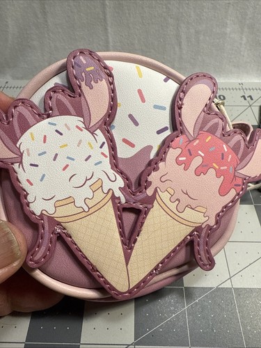 LOUNGEFLY DISNEY ANGEL ICE CREAM CONE COIN PURSE~ WITH TAGS~ BRAND NEW~ - Picture 2 of 5