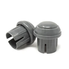 Top Glides Durable Mushroom Walker Glide Caps - 1 Pair (Gray)