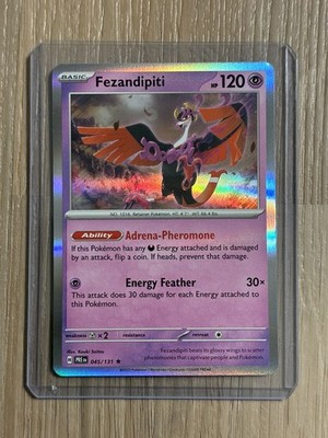 096 167 pokemon card Pokemon TCG Fezandipiti 096/167 2024 Twilight Masquerade Holo Rare Card -  NM
