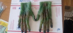vintage Frankenstein rubber gloves1970s topstone horror halloween famous monster