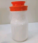 Vintage 1960's Maxwell House Coffee Canister Milk Glass Orange Plastic Lid