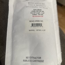 BOND ARMS DERRINGER BARREL-357Sig- 4.25 INCH SATIN FINISH