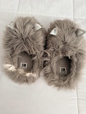 Women's Grey and Brown Slipper