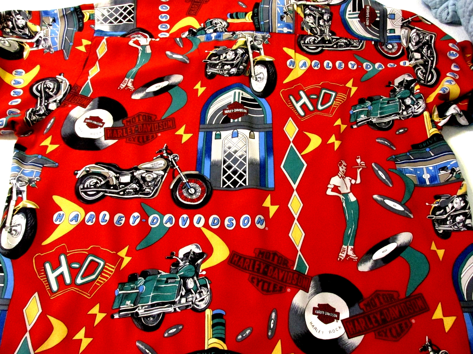 Authentic HARLEY DAVIDSON Button Front Shirt AWSO… - image 4