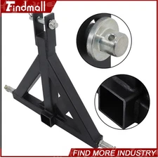 Findmal 3 Point 2 inch Receiver Hitch Tow Drawbar Category 1 Tractor Adapter