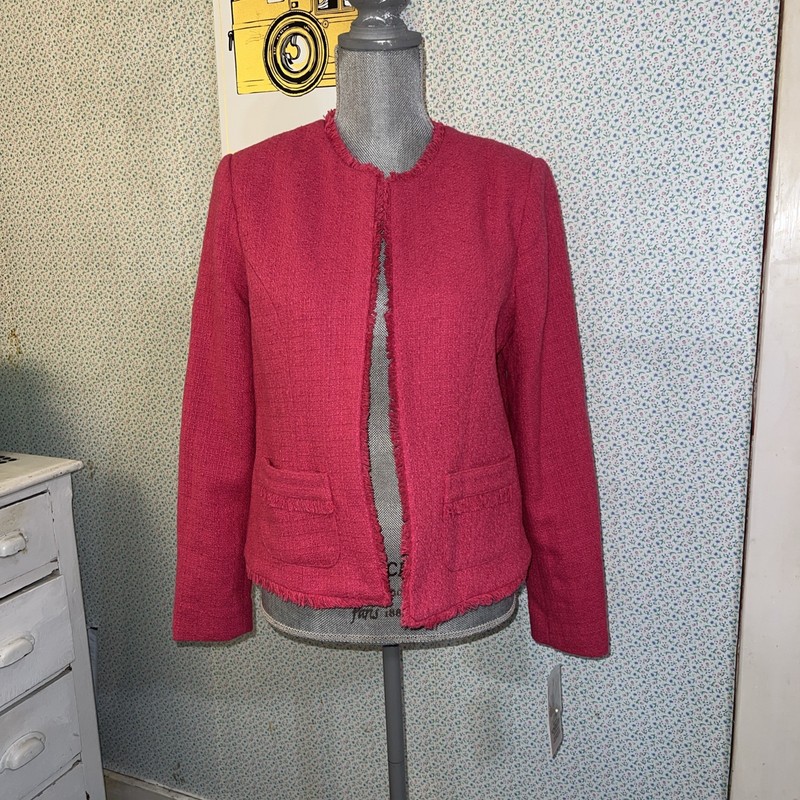 Nanette Lepore Women's Monticello Rose Tread Knit Blazer Jacket S NWT $128.00