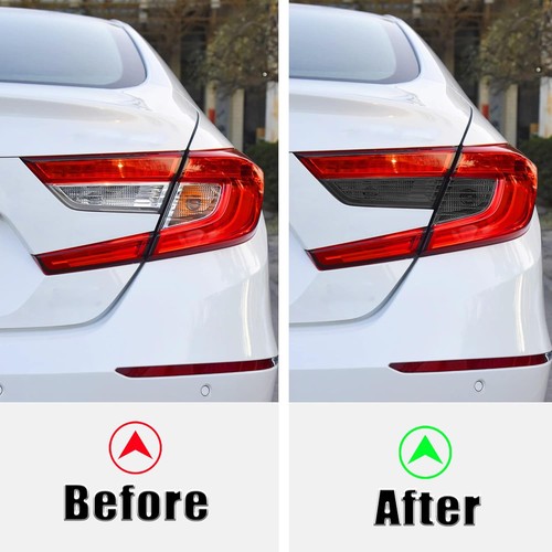 Vinyl Smoke Tint Turn Signal Reverse Light Films Compat Color: Dark Black(20%) - Picture 4 of 7