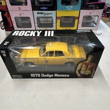 GreenLight 1:24 1978 Dodge Monaco Taxi Rocky III Yellow Diecast Limited Edition