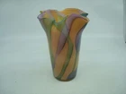 Vintage Murano Glass  Handkerchief Vase-Signed