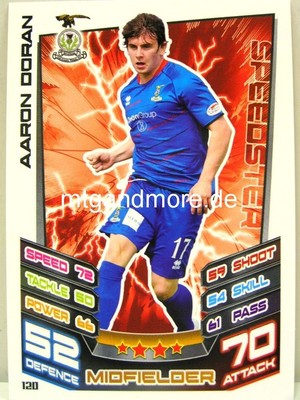 Match Attax 2012/13 SPL - Scottish Premier League - #120 Aaron Doran
