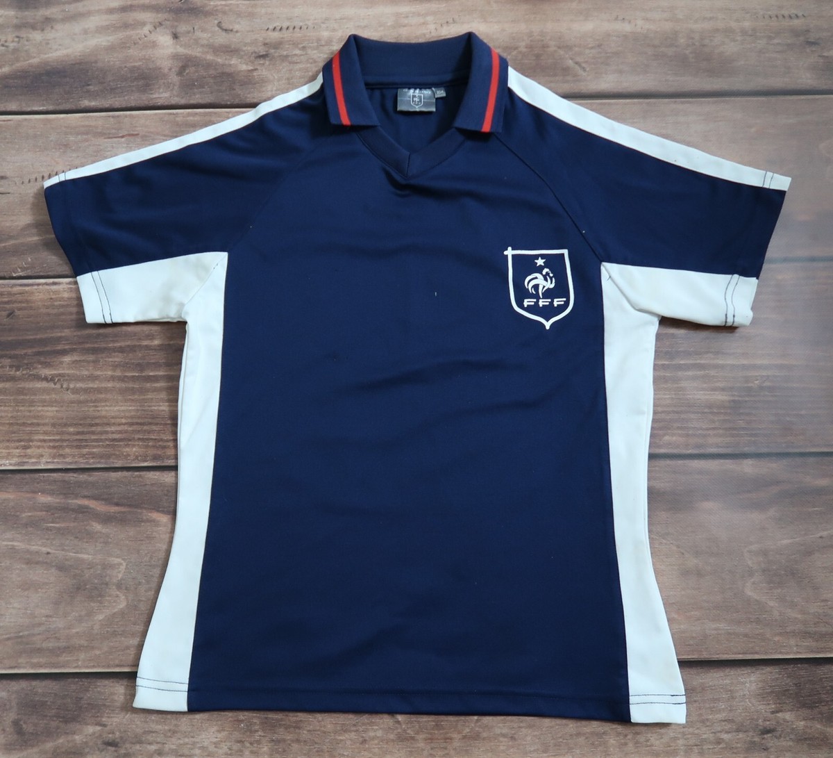 Collar France Replica Shirt Vintage France Football Shirt Logo