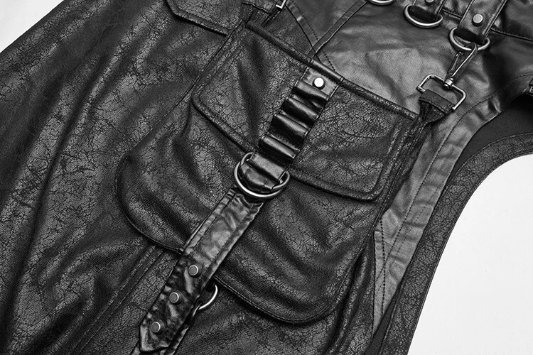 Disfraz de Halloween para hombre Kilt vegano imitación cuero punk rock rave nuevo con etiquetas Foto 4 de 4