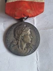 bronze marianne medal silverplated