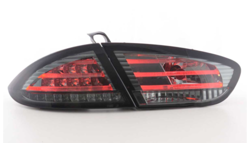 FK Para tylnych świateł LED Tylny pasek świetlny Seat Leon 2 MK2 1P 09-12 czarny dym LHD - Zdjęcie 1 z 6