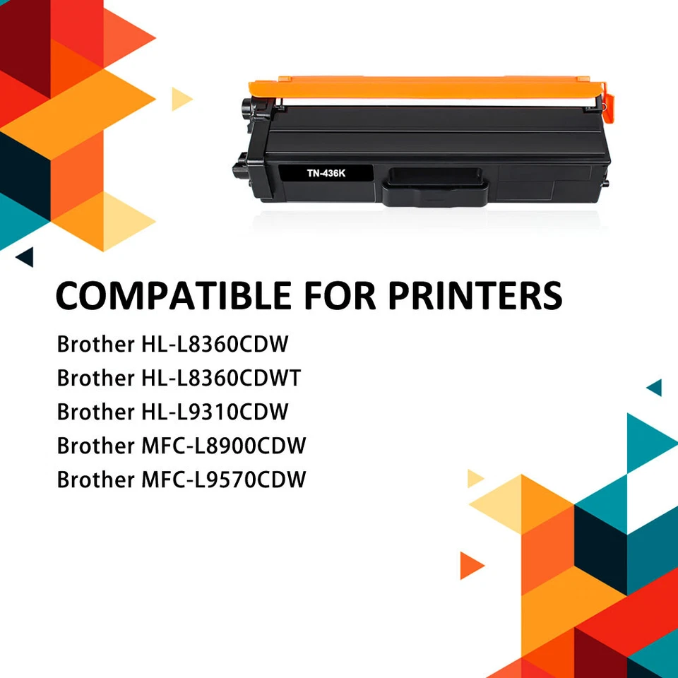 4Pack TN436 Toner Compatible for Brother TN433 HL-L8360CDW MFC-L8900CDW L9570CDW - Image 3 of 4
