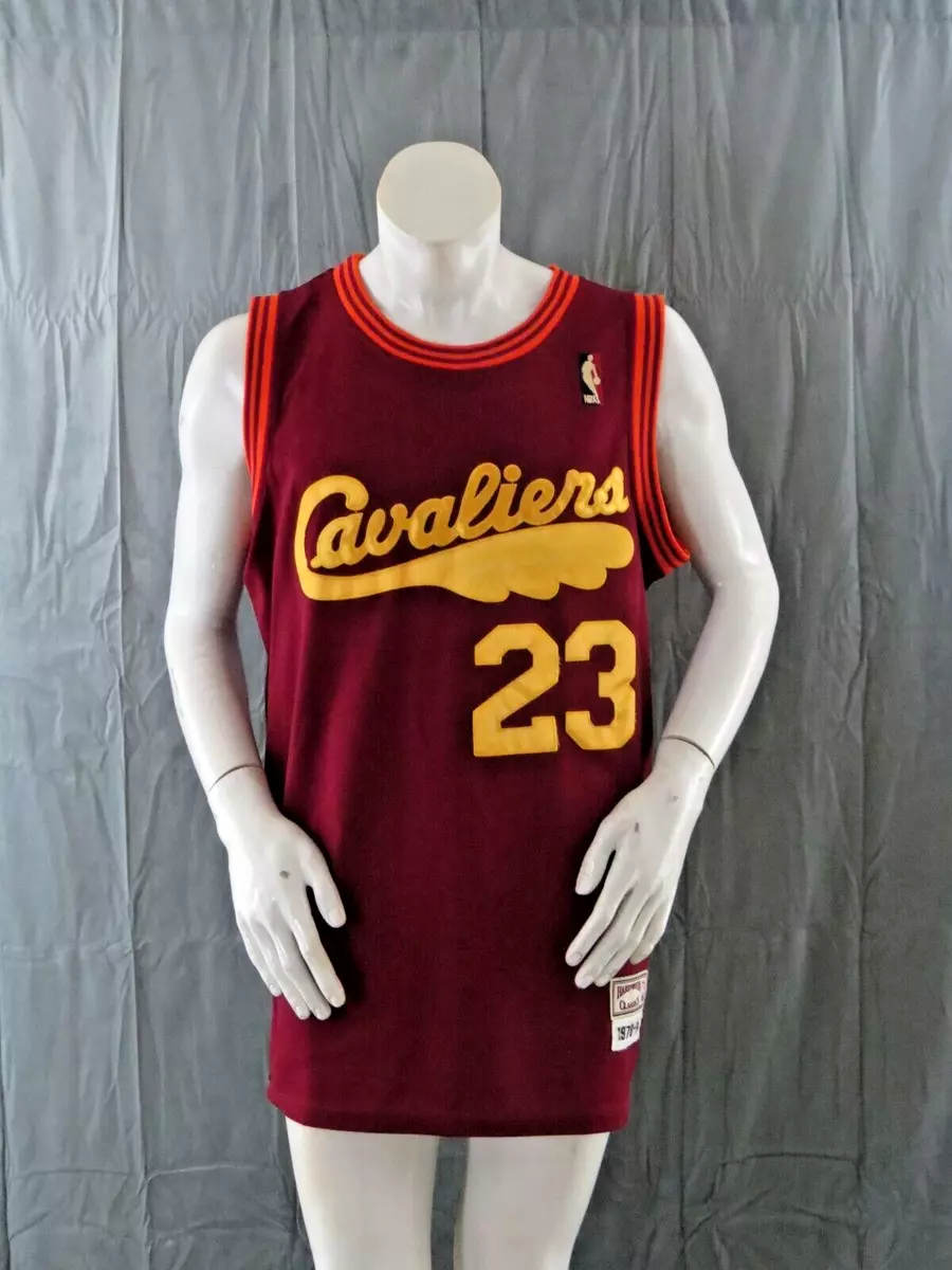 Mitchell&Ness】Men's New Original NBA 2016 Cleveland Cavaliers #23 LeBron  James Vintage Jersey Short Black