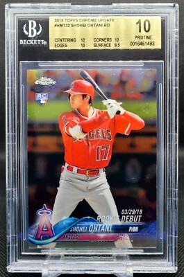 大谷 翔平 2018 topps chrome Update RC Shohei 2018 Topps Chrome Update Shohei Ohtani Pink Refractor #HMT32