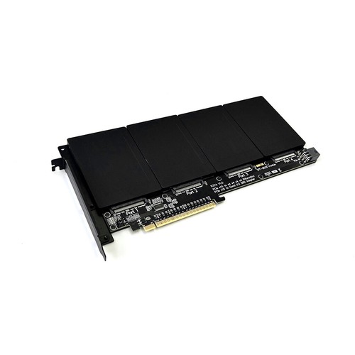 ADT-Link PCIe 5.0x16 a 4 puertos U.2/EDSFF disco duro adaptador dividido tarjeta de expansión - Imagen 3 de 15
