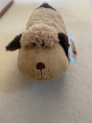 Pillow Pets Snuggly Puppy Tan Brown 18'' Plush Dog Super Soft Stuffed Animal NWT