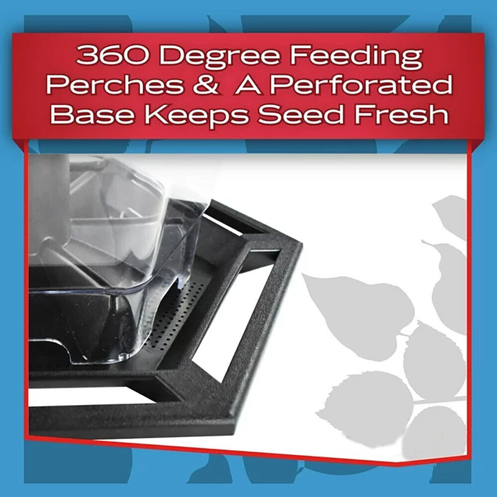 Pennington Earth Smart, Recycled Plastic Hopper Wild Bird Feeder, 6 lb. Capacity